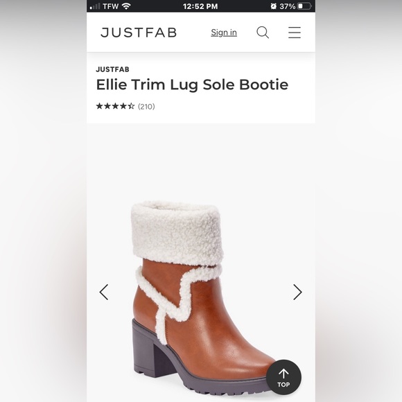 JF NWOT slip on faux fur top chunky heel boots - Picture 2 of 14